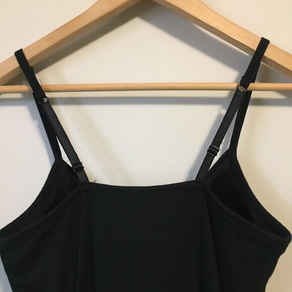 Gilligan & O'Malley Adjustable Strap Inbuilt Bra Black Camisole - Picture 5 of 14